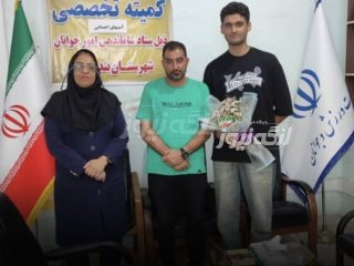 استقبال از قایقران شایسته بندرلنگه‌ای پس از بازگشت از اردوی ملی رویینگ