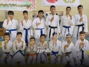 مسابقات کاراته قهرمانی بندرلنگه به مناسبت هفته تربیت بدنی برگزار شد