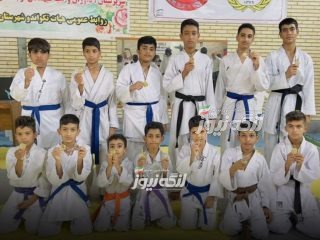 مسابقات کاراته قهرمانی بندرلنگه به مناسبت هفته تربیت بدنی برگزار شد
