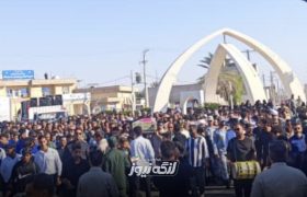 تشییع پیکر شهید گمنام در بندرلنگه