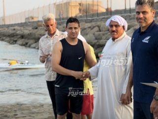 محمد کنگونی قهرمان مسابقات شنا، در بندرلنگه شد