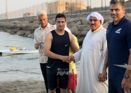 محمد کنگونی قهرمان مسابقات شنا، در بندرلنگه شد