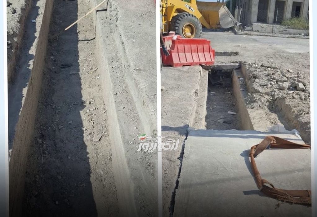 آغاز مرمت و تعویض دال‌های بتنی کانال‌های سطح شهر بندرلنگه