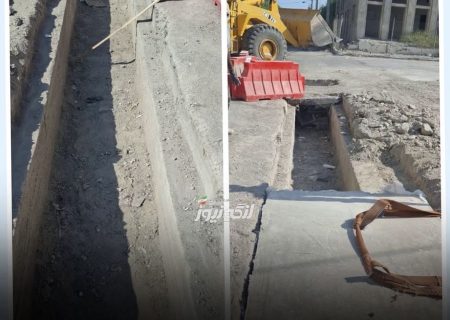 آغاز مرمت و تعویض دال‌های بتنی کانال‌های سطح شهر بندرلنگه