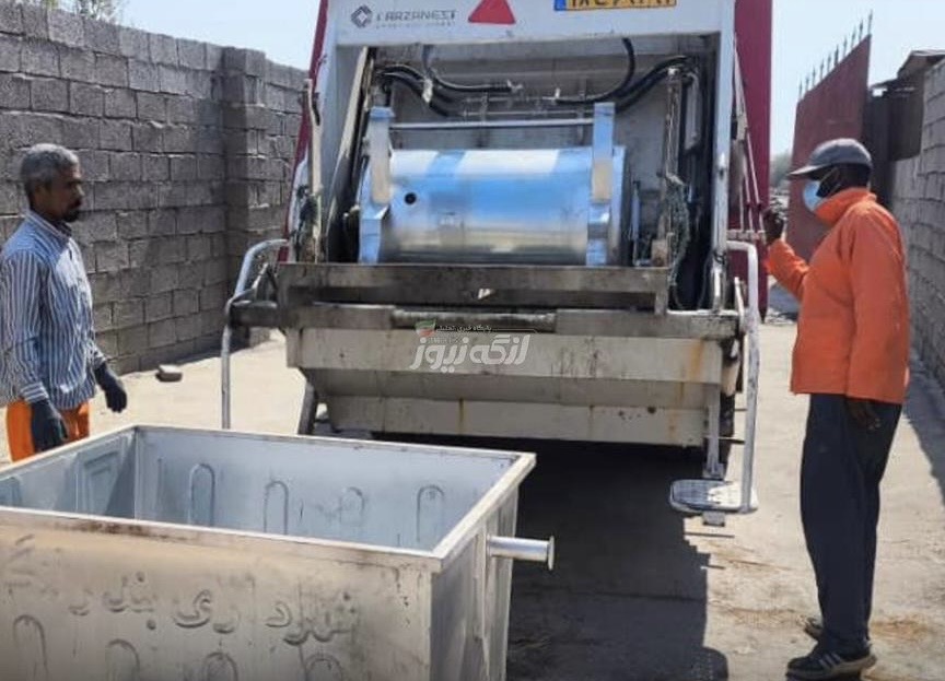 نوسازی مخازن زباله در مجتمع مسکونی ۵۰۰ واحدی بندرلنگه