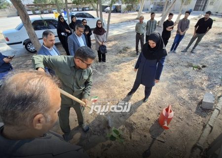 برگزاری پویش مردمی نهال‌کاری روز دانشجو در بندرلنگه