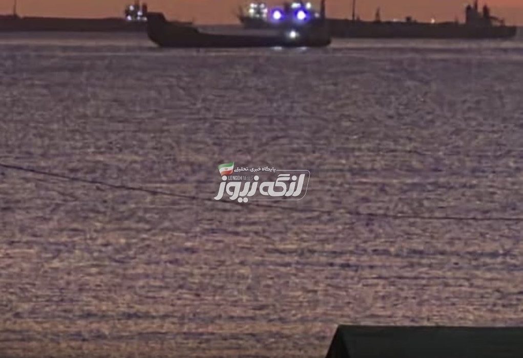 نمایان شدن کوه‌های کشور عمان از بندرلنگه پس از بارندگی‌ها