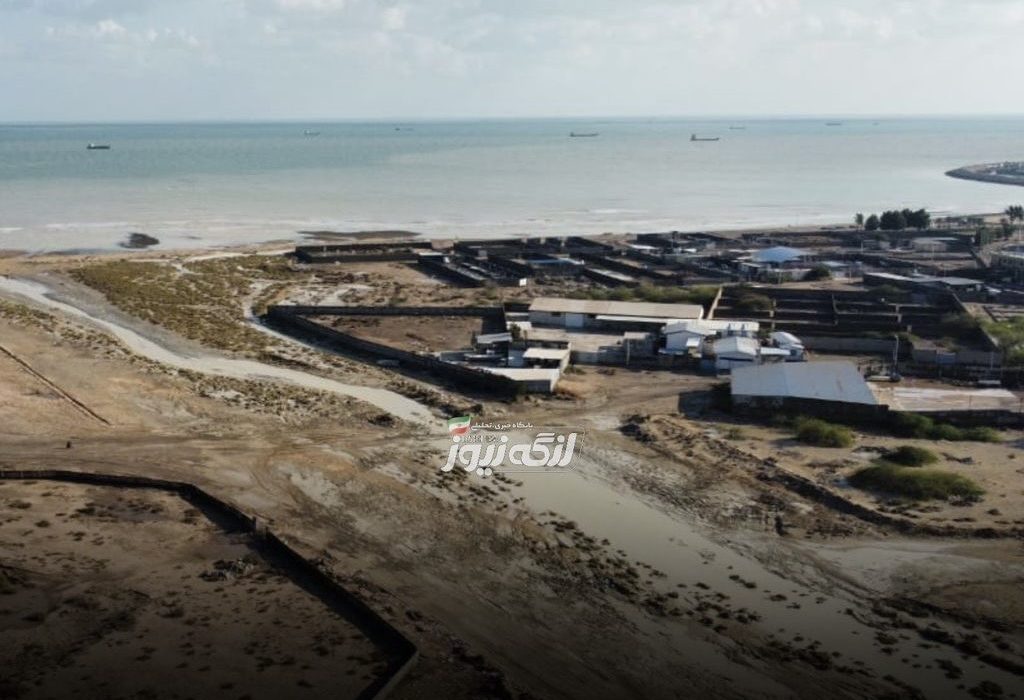 نمایی از خور سور بندرکنگ پس از پاکسازی ده هزار تن نخاله