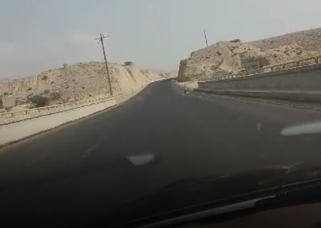 خطر حادثه در پل ارتباطی حمیران پارسیان ، رستاق بندرلنگه
