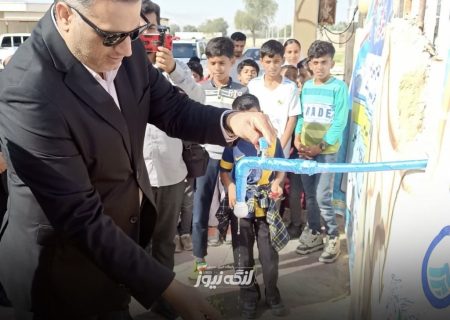 بهره‌برداری از پروژه آبرسانی روستای نخل‌میر