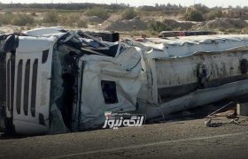 واژگونی تانکر سوخت در محور پارسیان–بندرلنگه دو مصدوم برجا گذاشت
