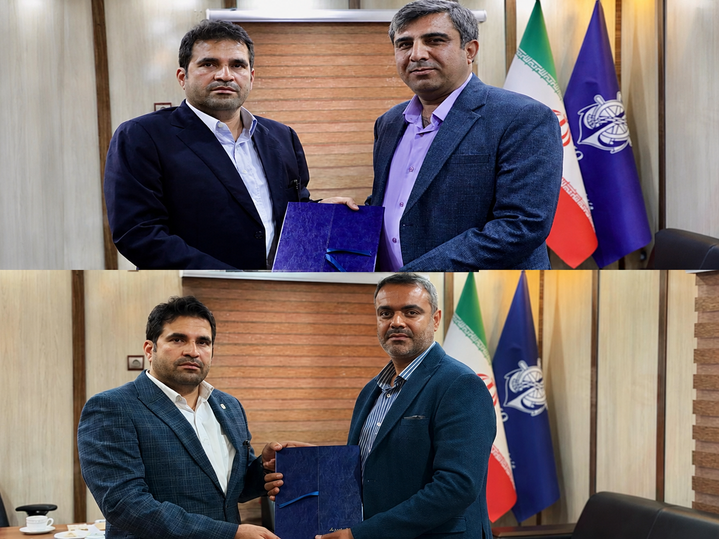 معاونان جدید بنادر غرب هرمزگان معارفه شدند