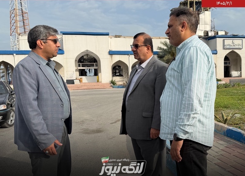 بازدید احمد جباری از اداره بنادر و دریانوردی بندرلنگه