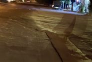 سقوط مادر و فرزند در محل حفاری رهاشده گاز در خیابان اصلی بندرلنگه