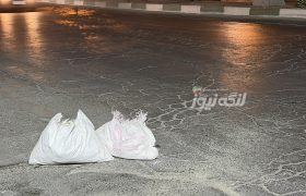 هشدار درباره نشست خطرناک پل روبه‌روی ورودی کامیون اداره بنادر بندرلنگه