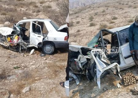 تصادف شاخ‌به‌شاخ حوالی نخل جمال، یک فوتی و یک مصدوم