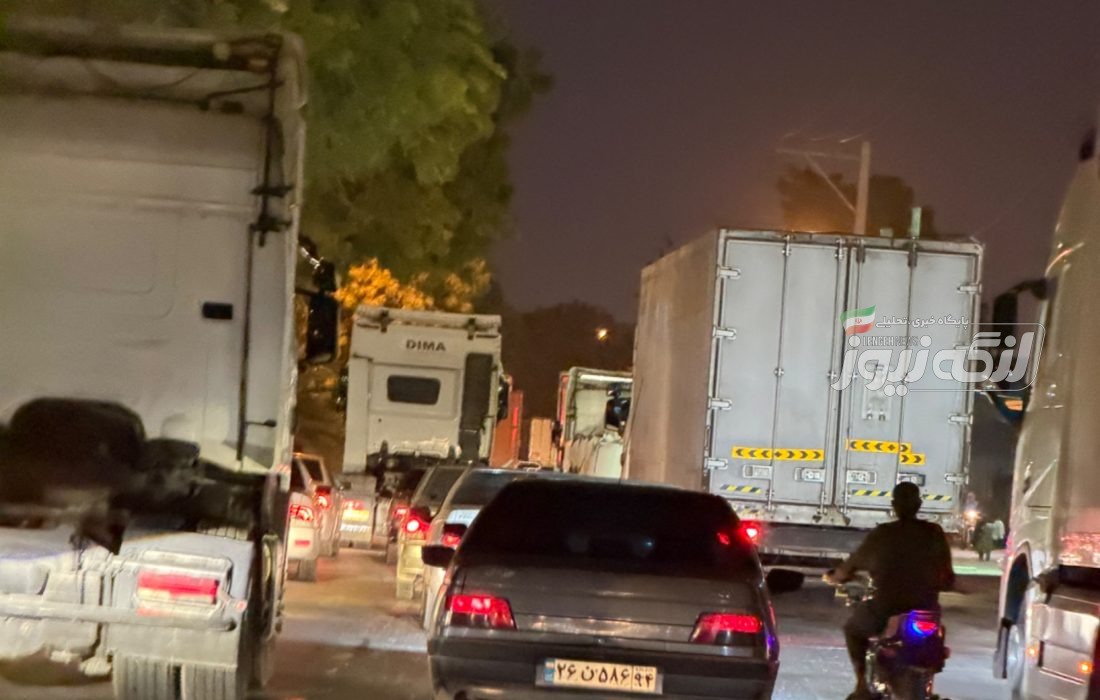 بسته شدن مسیر ورودی محله سماچ و بحرینی به‌دلیل ترافیک کامیون‌ها