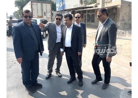 بازدید احمد جباری و معاون سازمان بنادر از طرح‌های توسعه‌ای بندرلنگه