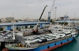 ترانزیت ۶۶۷ هزار تن کالا و بیش از ۳۵ هزار خودرو در بنادر غرب هرمزگان