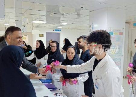 تجلیل فرماندار بندرلنگه از پرستاران بیمارستان شهدا