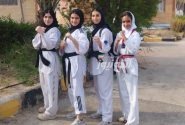 حضور تکواندوکاران دختر بندرلنگه در آزمون ارتقای کمربند دان ۲ کشوری